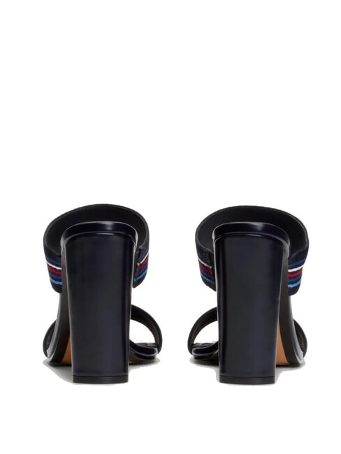 SLIDE Sandale &icirc;nalte cu panglică cu logo albastru spațial - Pantofi femei