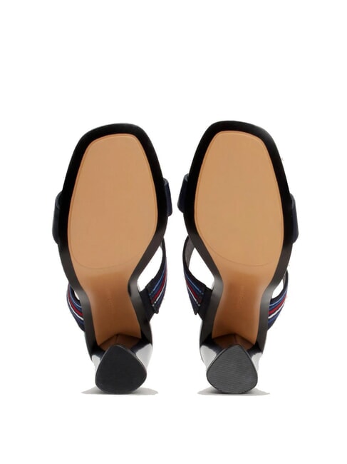 SLIDE Sandale &icirc;nalte cu panglică cu logo albastru spațial - Pantofi femei