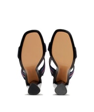 TOMMY HILFIGER SLIDE Sandale &icirc;nalte cu panglică cu logo albastru spațial - Pantofi femei - 6