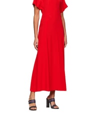 TOMMY HILFIGER SLIDE Sandale &icirc;nalte cu panglică cu logo albastru spațial - Pantofi femei - 7