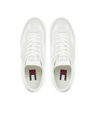 TOMMY HILFIGER TJW RETRO RUNNER Teniși din piele și material textil ecru - Pantofi femei - 4