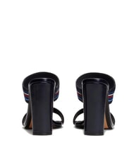 TOMMY HILFIGER SLIDE Sandale &icirc;nalte cu panglică cu logo albastru spațial - Pantofi femei - 5