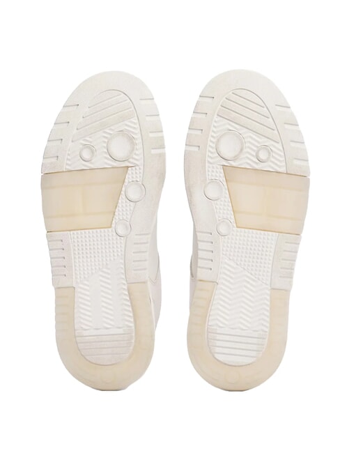 BROOKLYN ESSENTIAL Teniși din piele pentru femei ecru - Pantofi femei