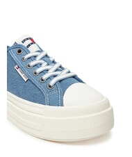 TOMMY HILFIGER TJW FOXING Teniși cu platformă din p&acirc;nză blugi - Pantofi femei - 3