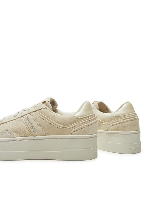 GREENWICH Teniși cu platformă din piele &icirc;ntoarsă h&acirc;rtie de ziar - Pantofi femei