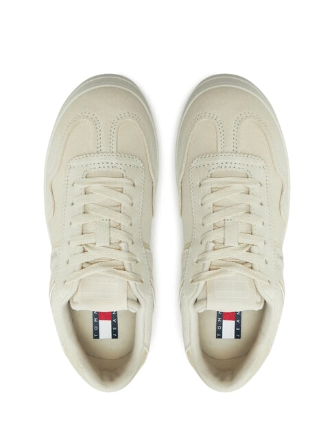 GREENWICH Teniși cu platformă din piele &icirc;ntoarsă h&acirc;rtie de ziar - Pantofi femei