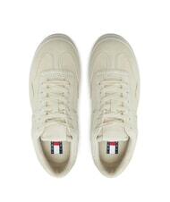TOMMY HILFIGER GREENWICH Teniși cu platformă din piele &icirc;ntoarsă h&acirc;rtie de ziar - Pantofi femei - 5