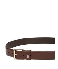 TOMMY HILFIGER TH SQUARE Curea de piele nuc bogat - Curele - 3