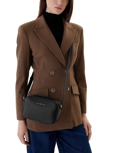 TH LOGO Geantă de umăr mini negru - Genți femei