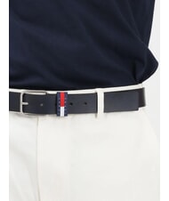 TOMMY HILFIGER TJM RYAN Curea de piele marina de noapte &icirc;ntunecată - Curele - 2