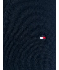 TOMMY HILFIGER TH Pulover cu decolteu &icirc;n V pentru femei albastru - Pulovere pentru femei - 3