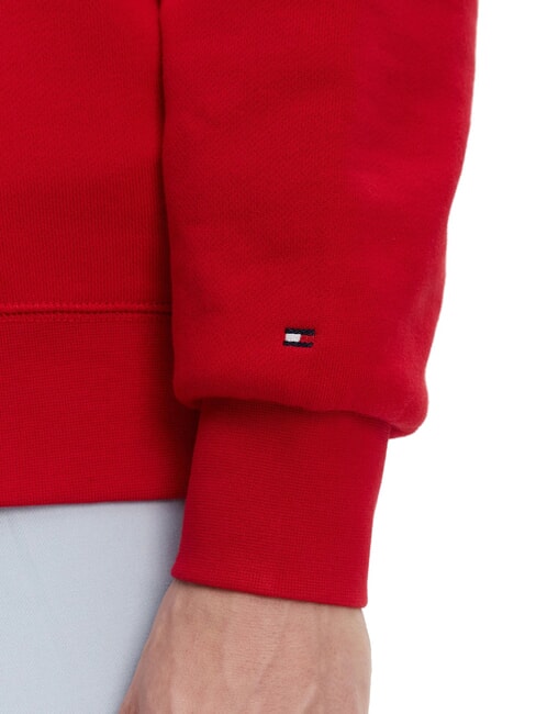 TH Hanorac cu guler rotund, croială regulată roșu primar - Hanorace pentru femei