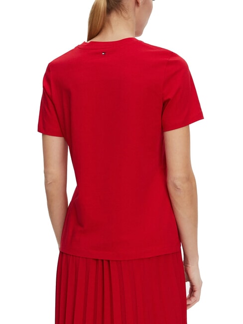 TH Tricou cu m&acirc;necă scurtă, croială regulată roșu primar - tricou