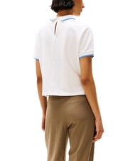 TOMMY HILFIGER TH Tricou polo cu m&acirc;necă scurtă pentru femei ecru - maiou Polo - 2