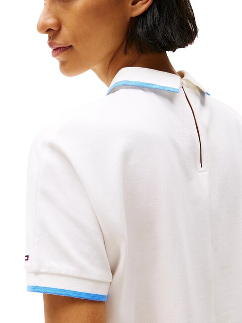 TH Tricou polo cu m&acirc;necă scurtă pentru femei ecru - maiou Polo