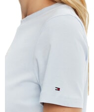 TOMMY HILFIGER TH Tricou cu m&acirc;necă scurtă și imprimeu albastru răcoros - tricou - 4