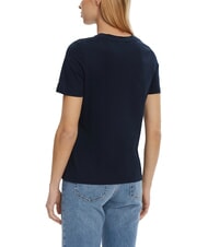 TOMMY HILFIGER TH Tricou cu m&acirc;necă scurtă și imprimeu bleumarin noapte &icirc;ntunecată - tricou - 2