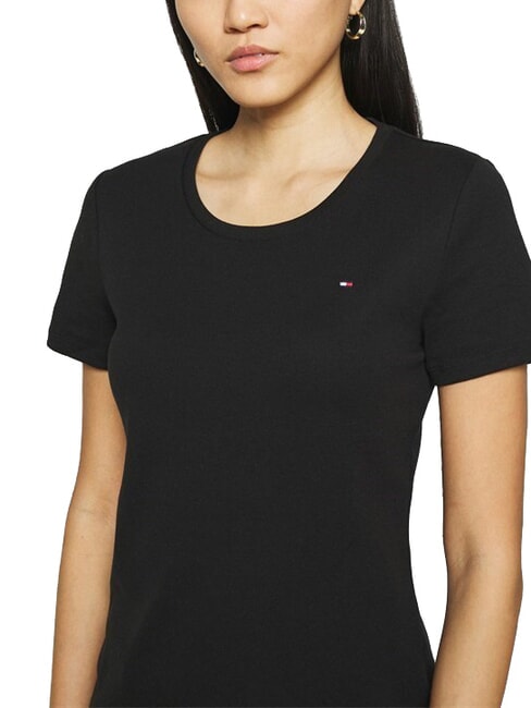 TH Tricou cu m&acirc;necă scurtă și guler rotund blugi albaștri - tricou