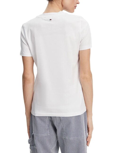 TH Tricou cu m&acirc;necă scurtă, croială regulată alb optic - tricou