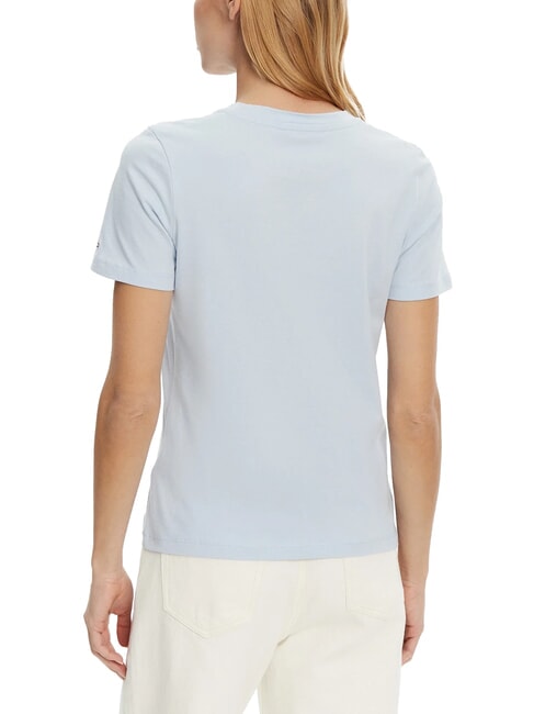 TH Tricou cu m&acirc;necă scurtă și imprimeu albastru răcoros - tricou