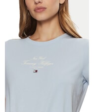 TOMMY HILFIGER MODERN SCRIPT Tricou din bumbac cu imprimeu albastru răcoros - tricou - 3