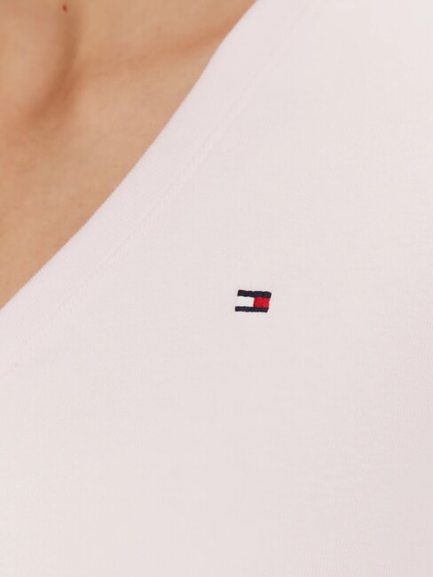 TH Tricou cu m&acirc;necă scurtă și decolteu &icirc;n V roz deschis - tricou