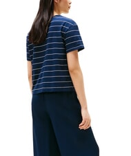 TOMMY HILFIGER TH MODERN Tricou cu imprimeu din amestec de in ecru breton/bleumarin &icirc;nchis - tricou - 2