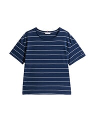 TOMMY HILFIGER TH MODERN Tricou cu imprimeu din amestec de in ecru breton/bleumarin &icirc;nchis - tricou - 4