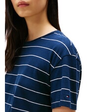 TOMMY HILFIGER TH MODERN Tricou cu imprimeu din amestec de in ecru breton/bleumarin &icirc;nchis - tricou - 3