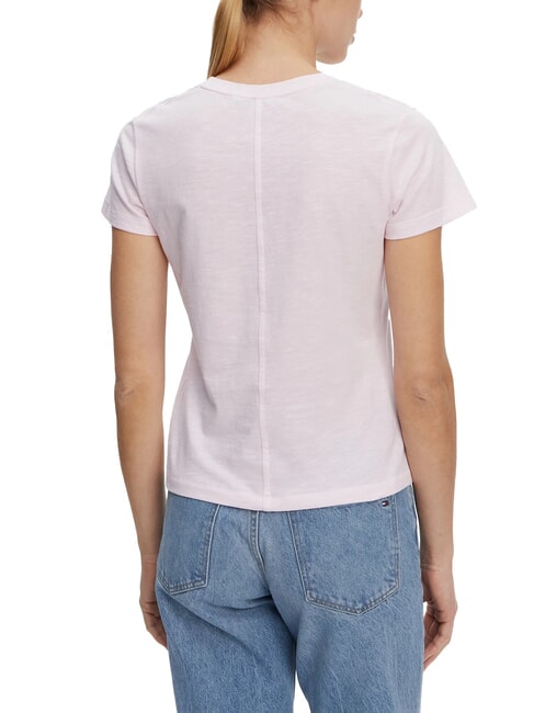 SLUB Tricou din bumbac cu m&acirc;necă scurtă roz deschis - tricou