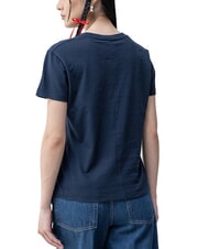 TOMMY HILFIGER SLUB Tricou din bumbac cu m&acirc;necă scurtă bleumarin noapte &icirc;ntunecată - tricou - 2