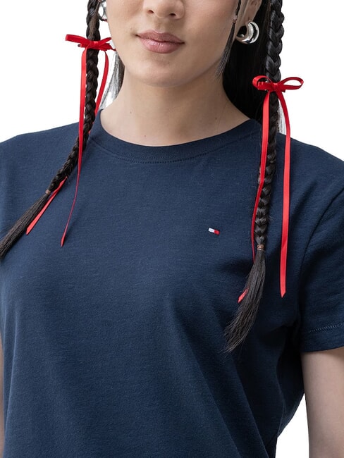 SLUB Tricou din bumbac cu m&acirc;necă scurtă bleumarin noapte &icirc;ntunecată - tricou