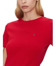 TOMMY HILFIGER TH Tricou din bumbac roșu primar - tricou - 4