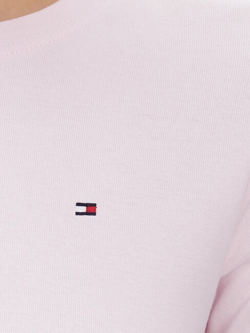 TH Tricou din bumbac roz deschis - tricou