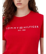 TOMMY HILFIGER TH 1985 Tricou de bumbac roșu primar - tricou - 3
