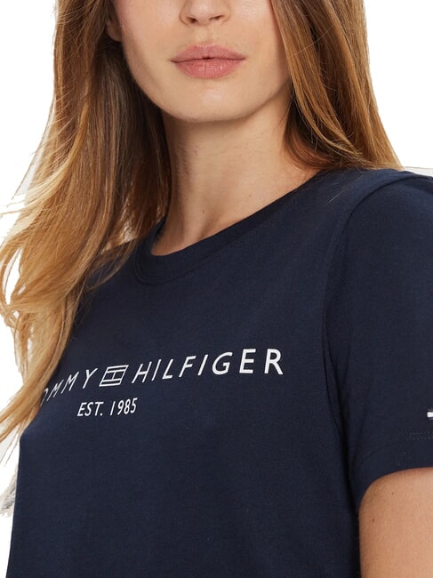 TH 1985 Tricou de bumbac bleumarin noapte &icirc;ntunecată - tricou
