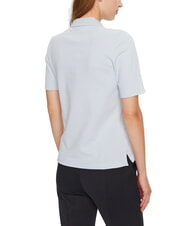 TOMMY HILFIGER TH 1985 Tricou polo cu m&acirc;necă scurtă pentru femei albastru răcoros - maiou Polo - 2