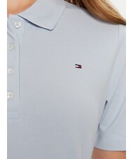 TOMMY HILFIGER TH 1985 Tricou polo cu m&acirc;necă scurtă pentru femei albastru răcoros - maiou Polo - 4