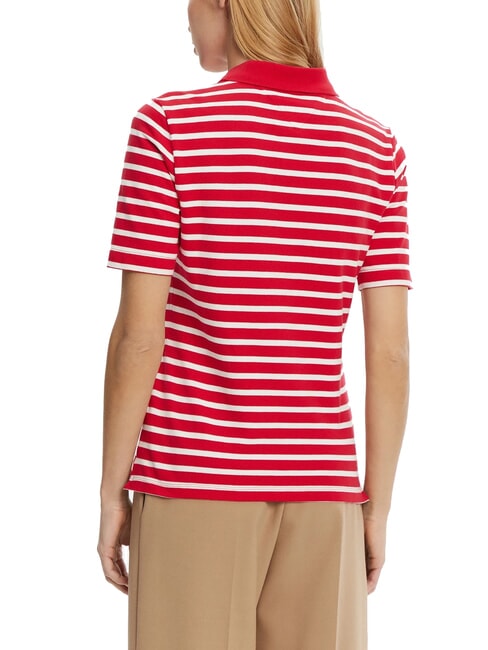 TH 1985 Tricou polo cu m&acirc;necă scurtă pentru femei roșu mediu/alb - maiou Polo