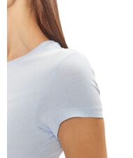 TOMMY HILFIGER TH JEANS Tricou cu m&acirc;necă scurtă și broderie cu logo albastru dulce - tricou - 4