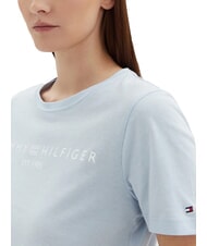 TOMMY HILFIGER TH 1985 Tricou de bumbac albastru răcoros - tricou - 3