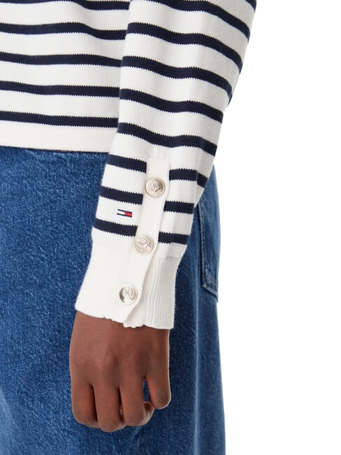 VARSITY Pulover din bumbac cu guler rotund și logo alb antic - Pulovere pentru femei