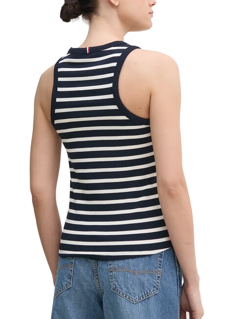 TH Maiou bleumarin &icirc;nchis/ ecru stp - tricou