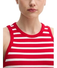 TOMMY HILFIGER TH Maiou roșu mediu/alb - tricou - 3