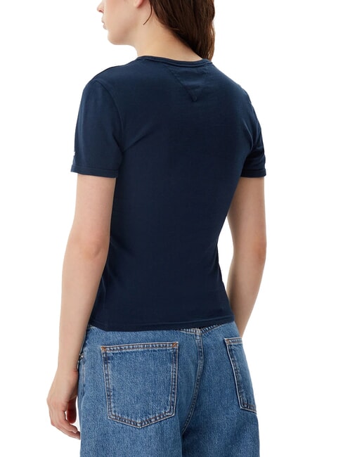 NYC RINGER Tricou slim fit cu m&acirc;necă scurtă bleumarin noapte &icirc;ntunecată - tricou