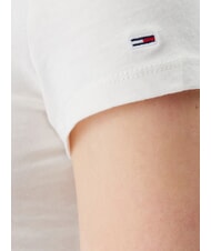 TOMMY HILFIGER TH JEANS Tricou din bumbac cu imprimeu cu logo alb antic - tricou - 4