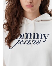 TOMMY HILFIGER SCRIPT LOGO Hanorac cu croială lejeră alb antic - Hanorace pentru femei - 3