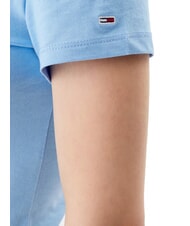 TOMMY HILFIGER TH JEANS Tricou din bumbac cu imprimeu cu logo albastru de prună dulce - tricou - 4