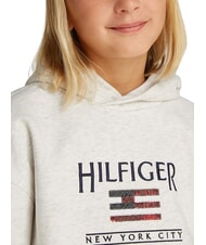 TOMMY HILFIGER KIDS BIMBA Hanorac cu paiete erica albă ca zăpada - Hanorac pentru bebeluși - 3