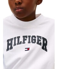 TOMMY HILFIGER KIDS BIMBA Tricou cu m&acirc;necă scurtă, croială lejeră alb - Tricou copil - 3